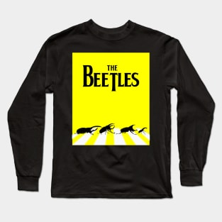 The beetles crossing road: dad joke Long Sleeve T-Shirt